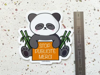 Autocollant Stop Pub panda pour boîte aux lettres – Image 5